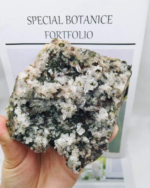 Nature Stone Epidote Mix Cluster Specimen