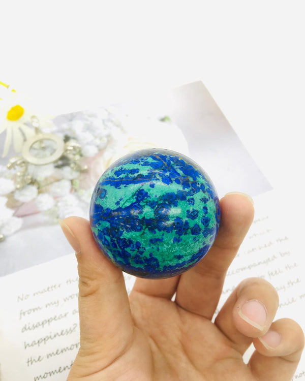 DL-10021 Nature Stone Azurite Mix Malachite Sphere