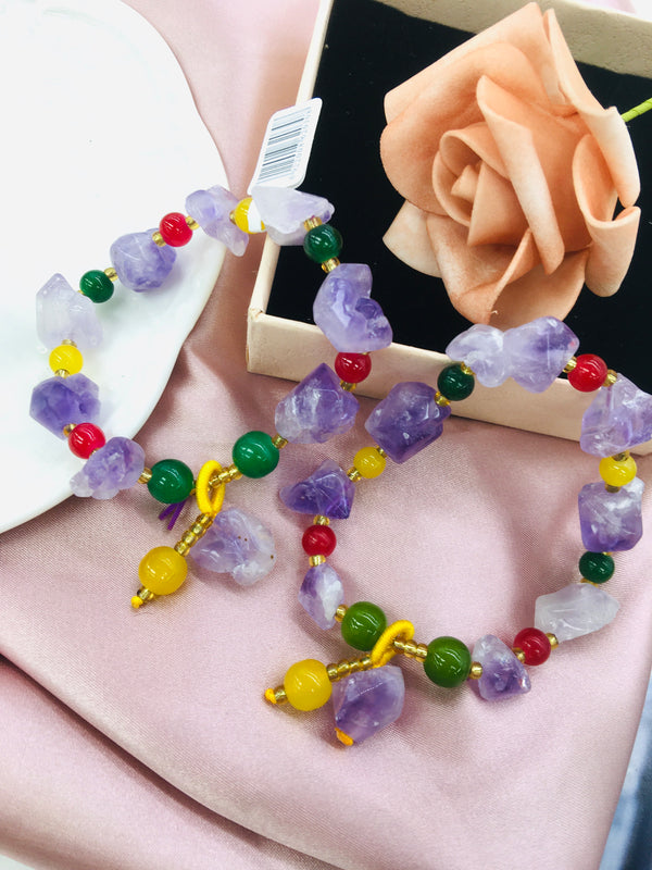 DL-60011 Raw amethyst bracelet