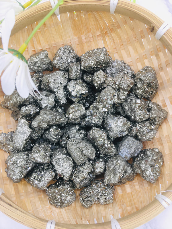 DL-31011 Pyrite Raw Stone Tumbles