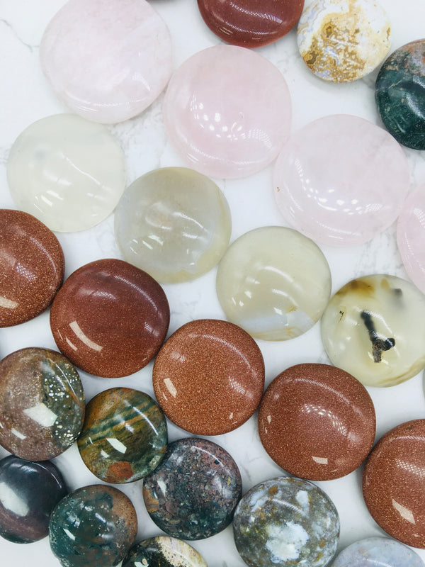 Nature Stone Mix Small Disc Tumbles Worry Stone