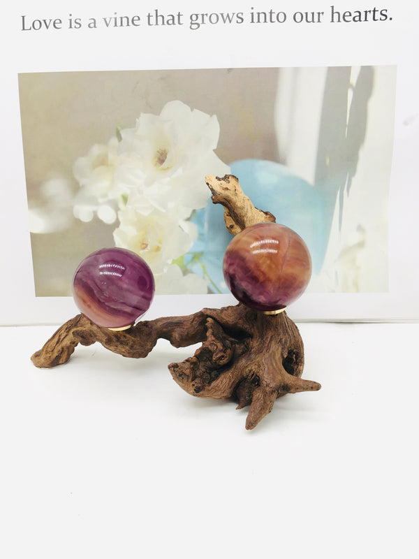 DL-10013 Natural Crystal Ball Watermelon fluorite sphere